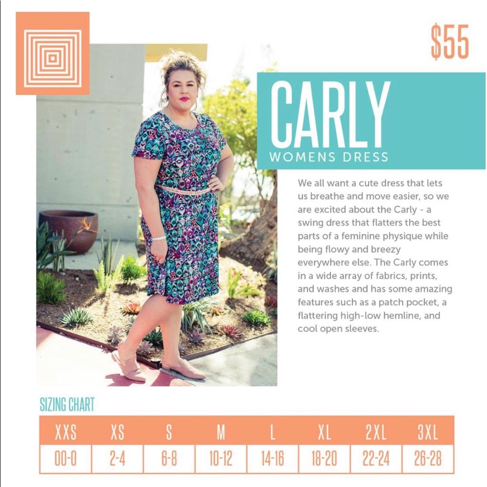 Size Chart Carly